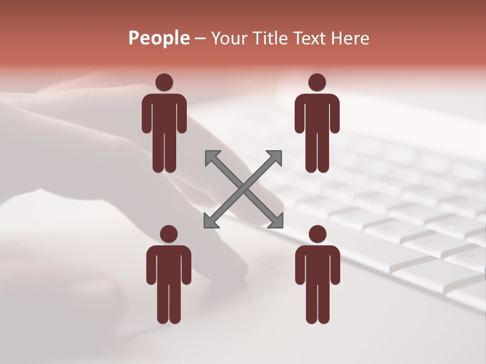 A Person Is Typing On A Laptop Keyboard PowerPoint Template