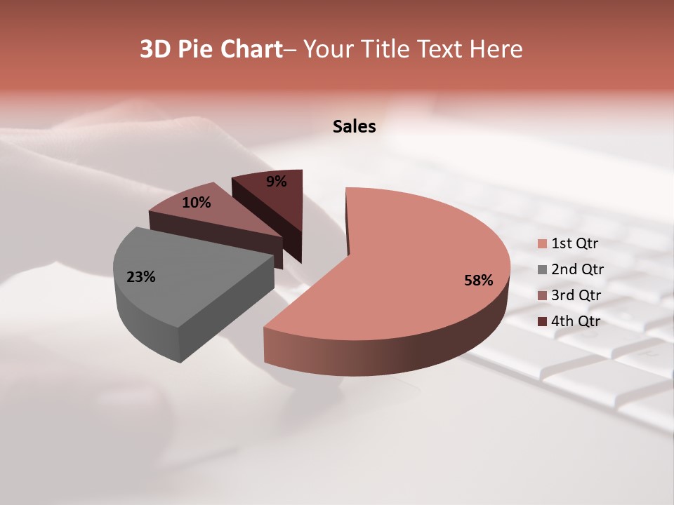 A Person Is Typing On A Laptop Keyboard PowerPoint Template