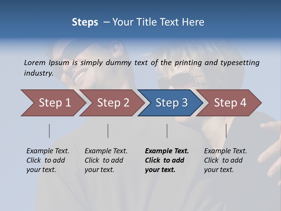 Couple Against The Sky PowerPoint Template