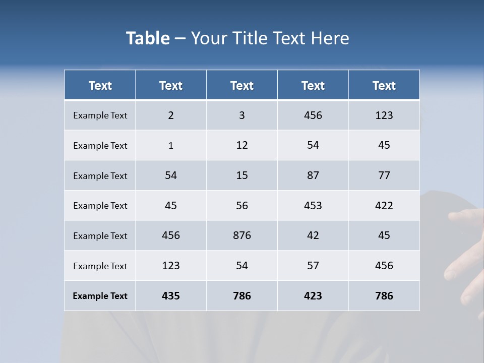 Couple Against The Sky PowerPoint Template