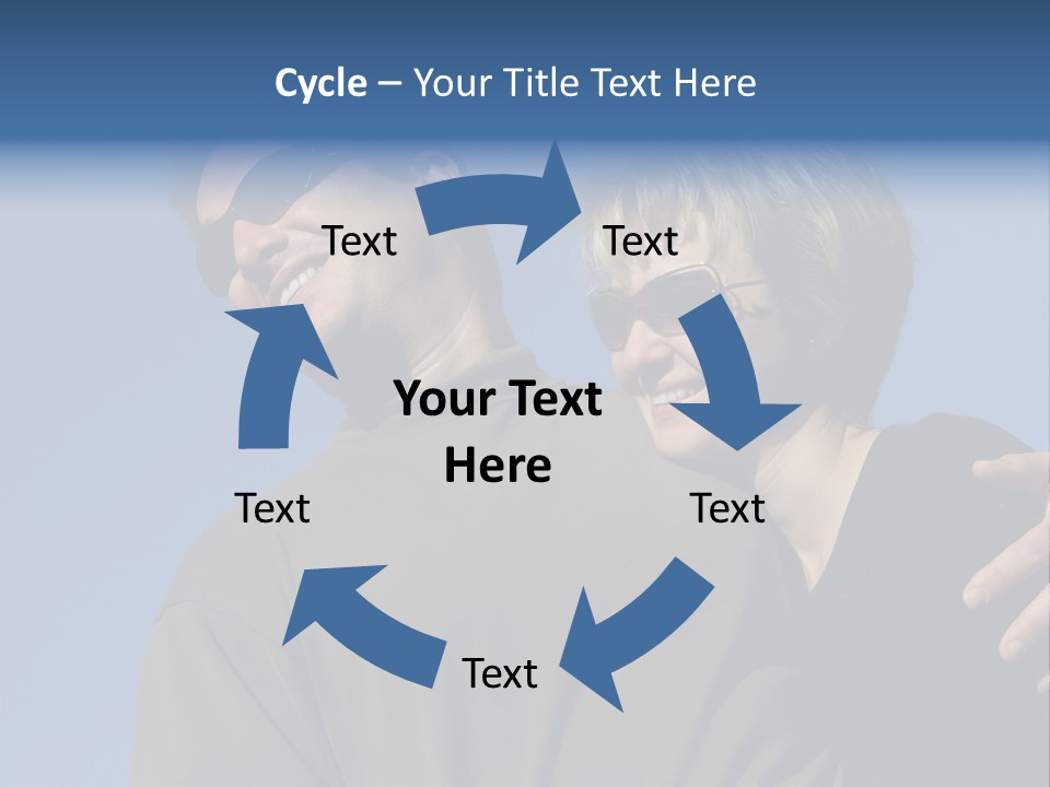 Couple Against The Sky PowerPoint Template