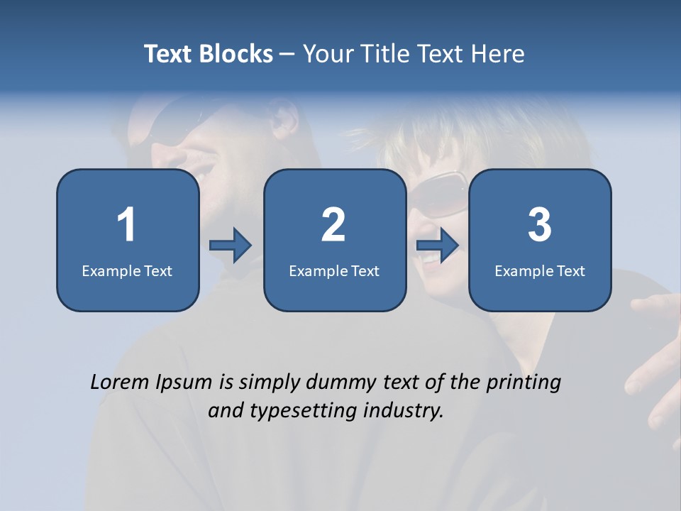 Couple Against The Sky PowerPoint Template