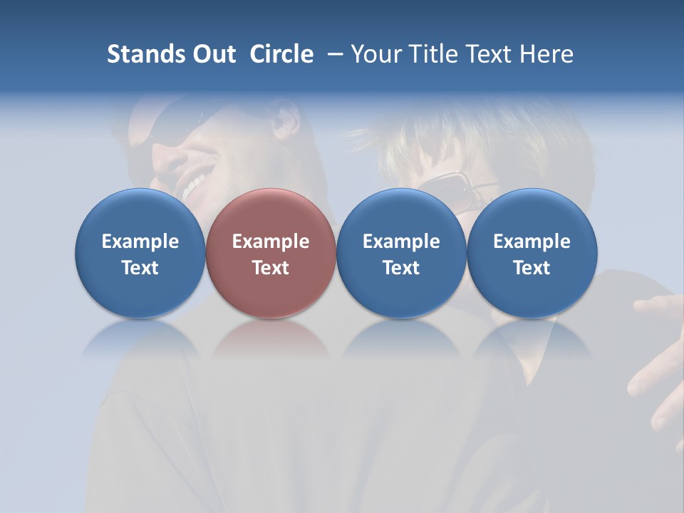 Couple Against The Sky PowerPoint Template