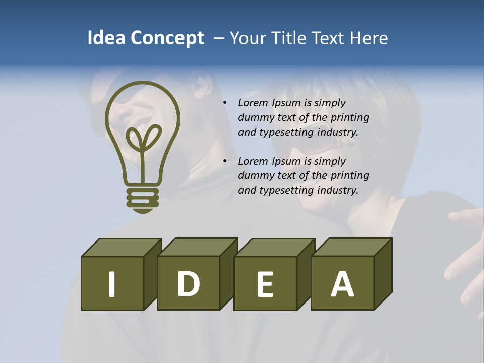 Couple Against The Sky PowerPoint Template