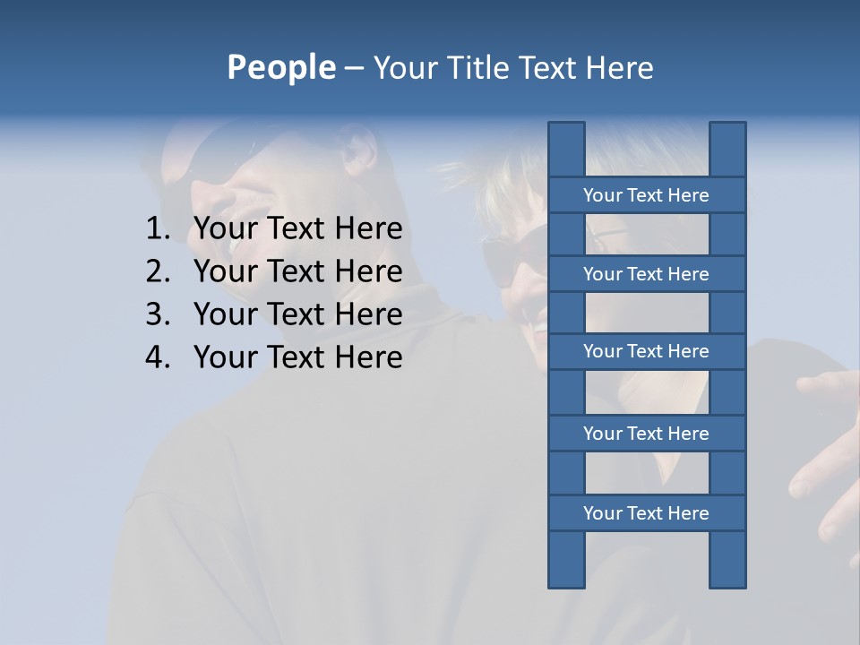 Couple Against The Sky PowerPoint Template