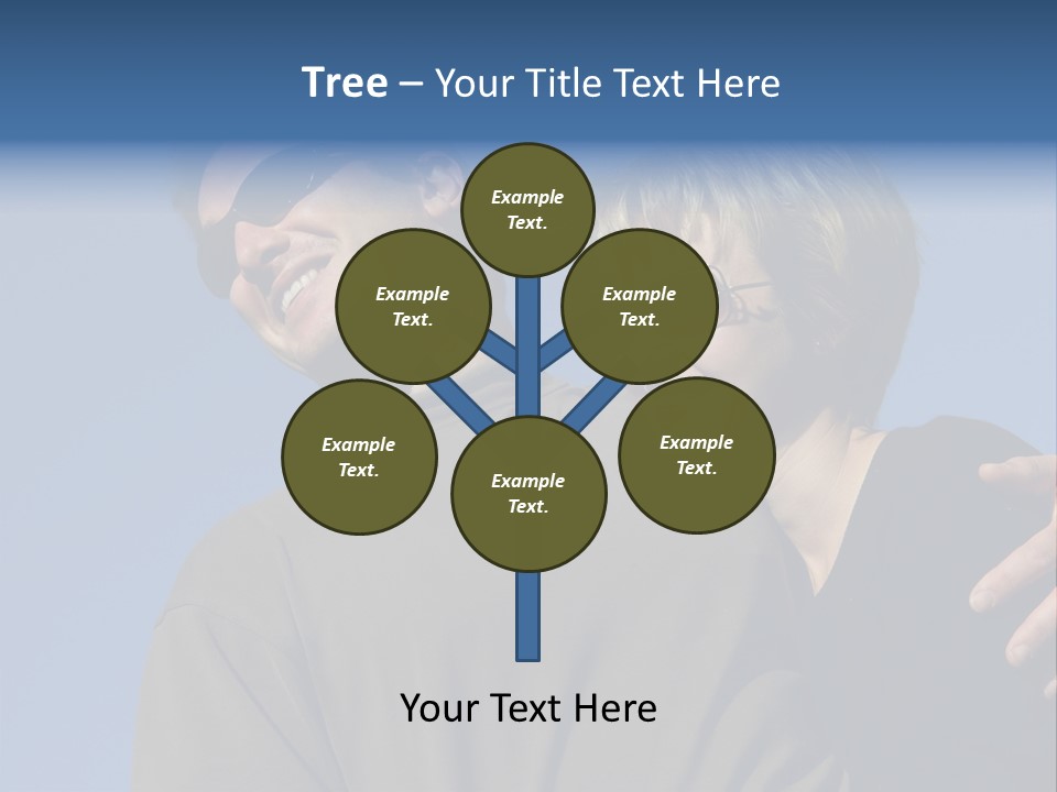 Couple Against The Sky PowerPoint Template