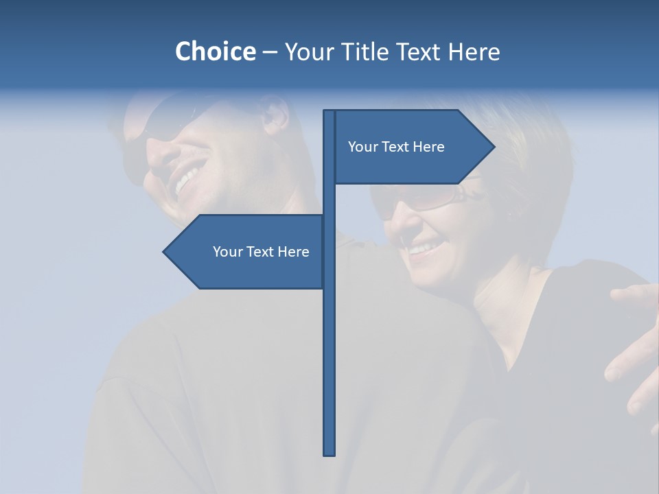 Couple Against The Sky PowerPoint Template