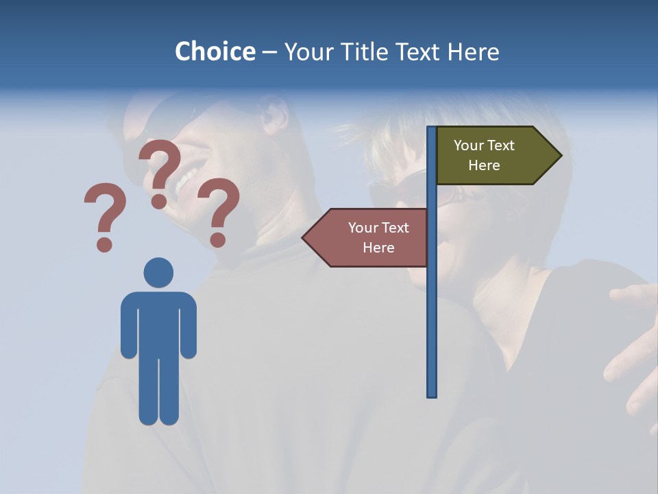 Couple Against The Sky PowerPoint Template