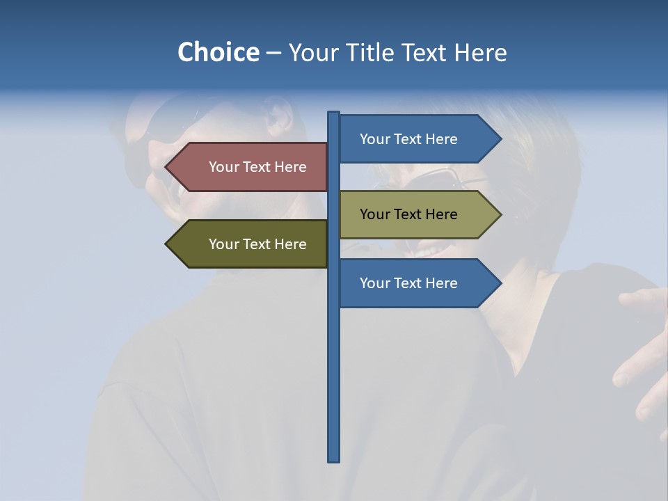 Couple Against The Sky PowerPoint Template