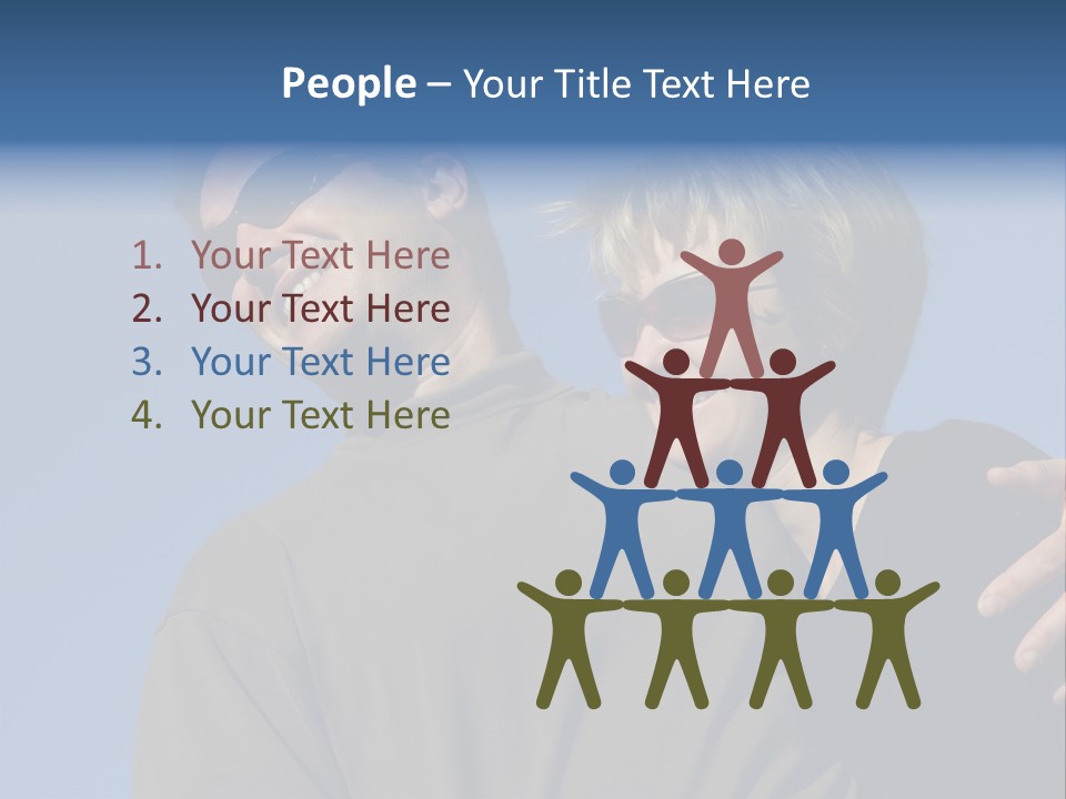 Couple Against The Sky PowerPoint Template