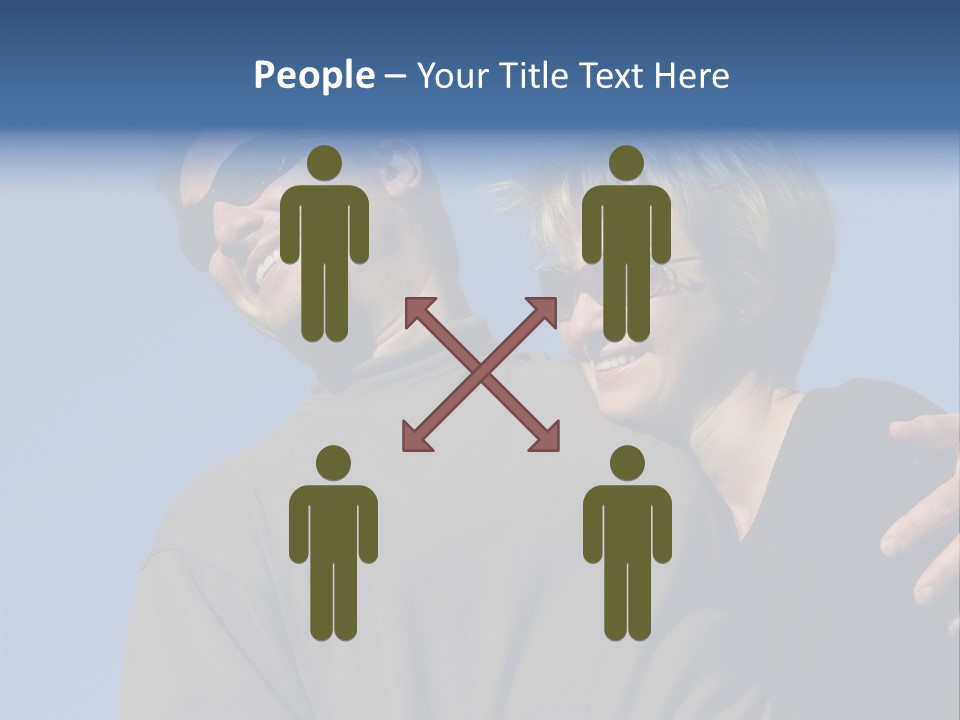 Couple Against The Sky PowerPoint Template