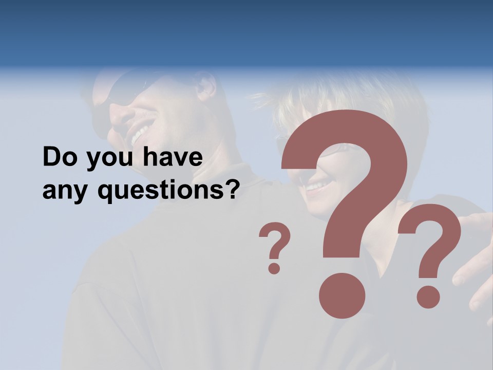 Couple Against The Sky PowerPoint Template