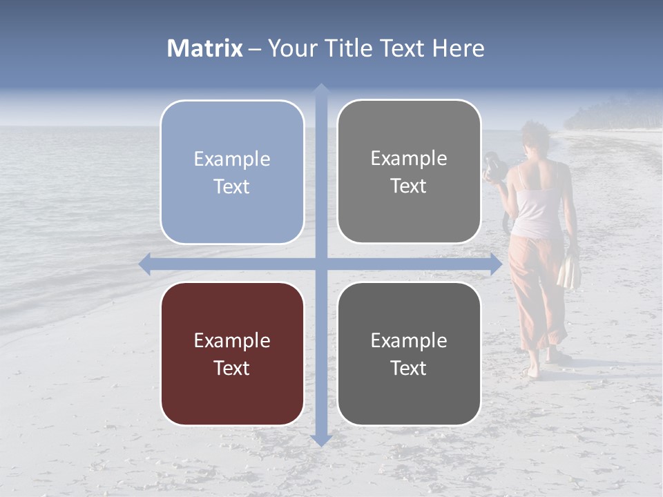 Photographer On Beach PowerPoint Template