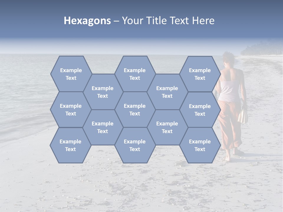 Photographer On Beach PowerPoint Template