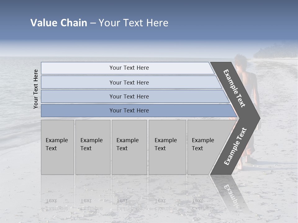 Photographer On Beach PowerPoint Template