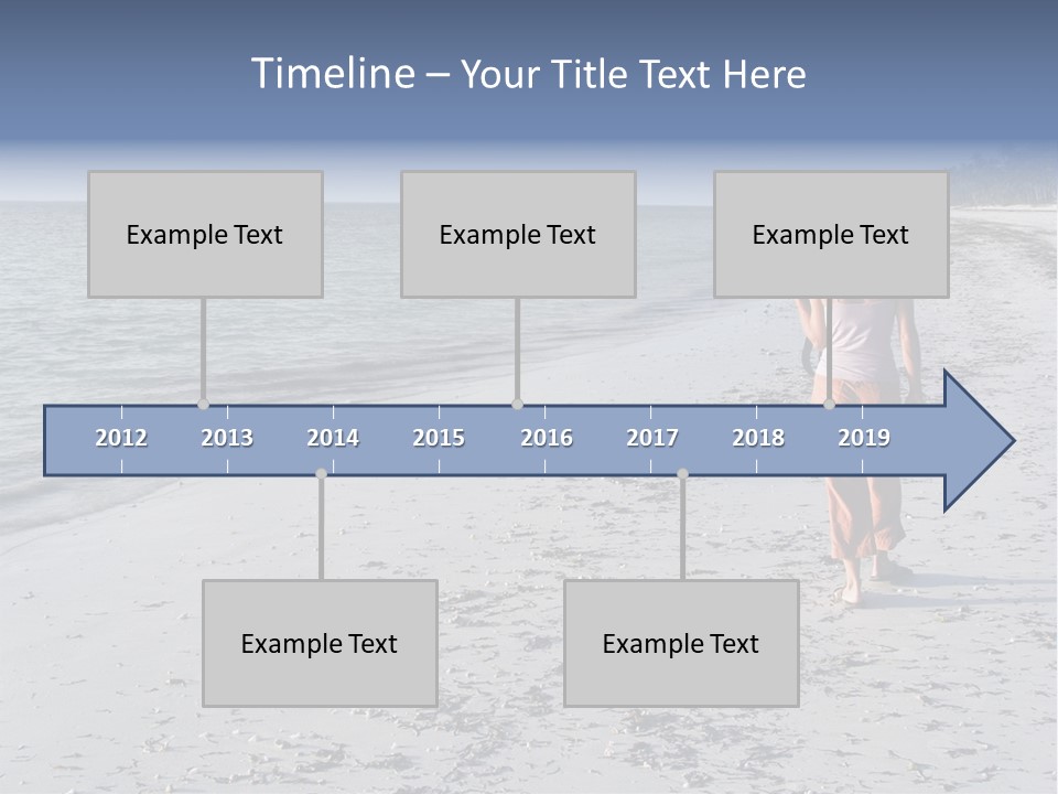 Photographer On Beach PowerPoint Template