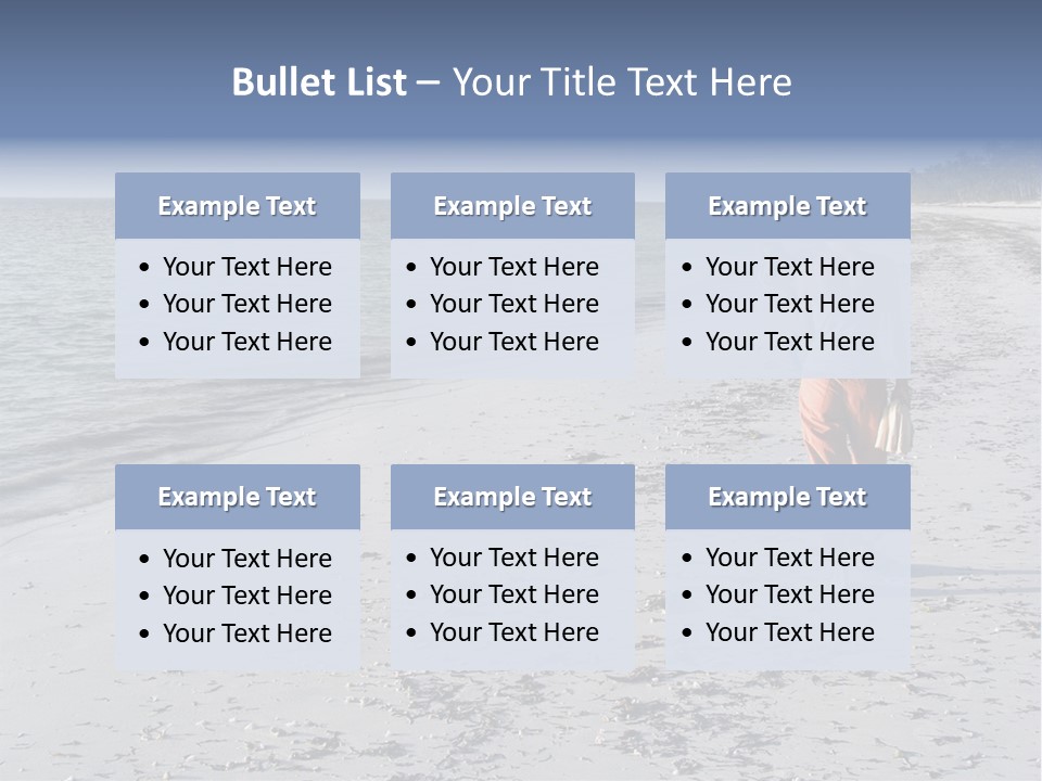 Photographer On Beach PowerPoint Template