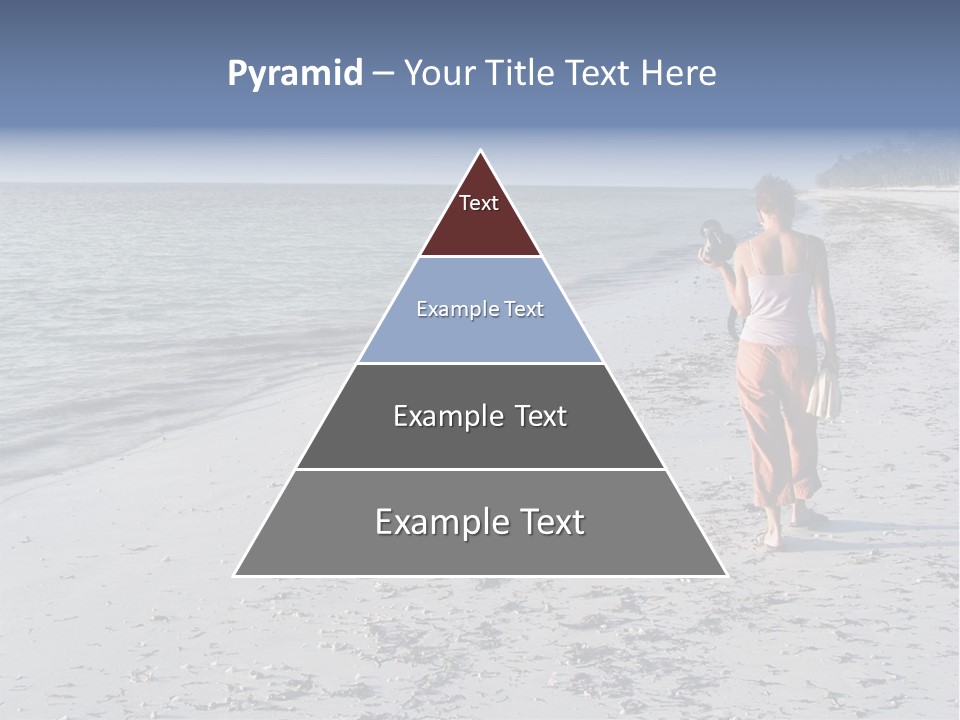 Photographer On Beach PowerPoint Template