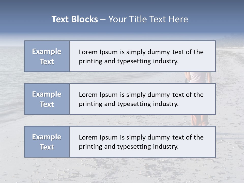 Photographer On Beach PowerPoint Template