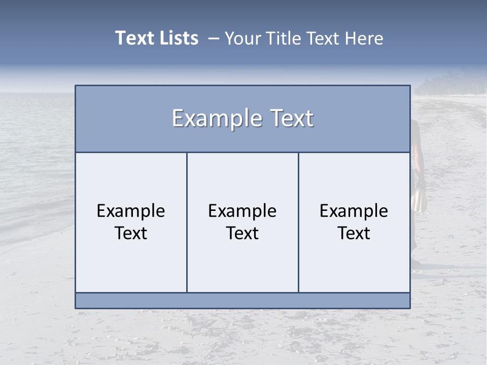 Photographer On Beach PowerPoint Template