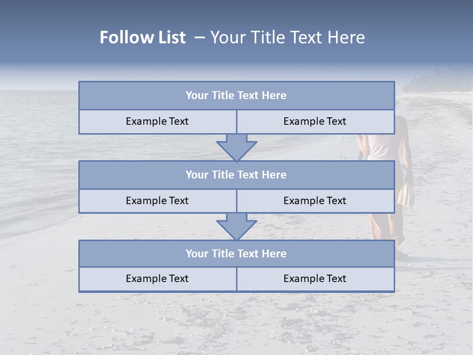 Photographer On Beach PowerPoint Template