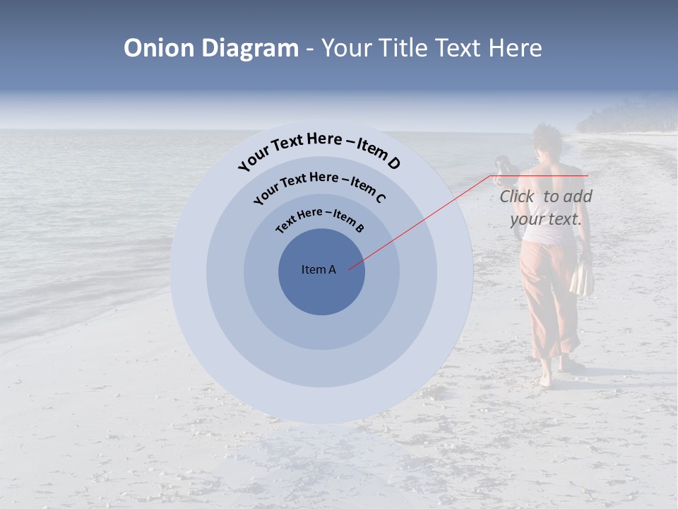 Photographer On Beach PowerPoint Template
