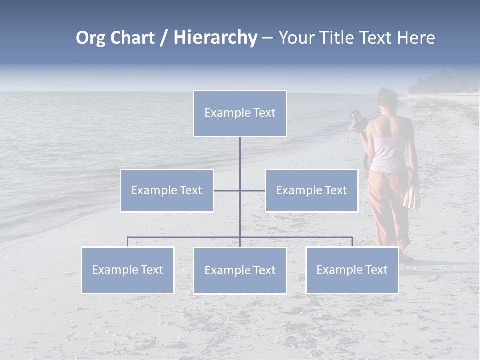 Photographer On Beach PowerPoint Template