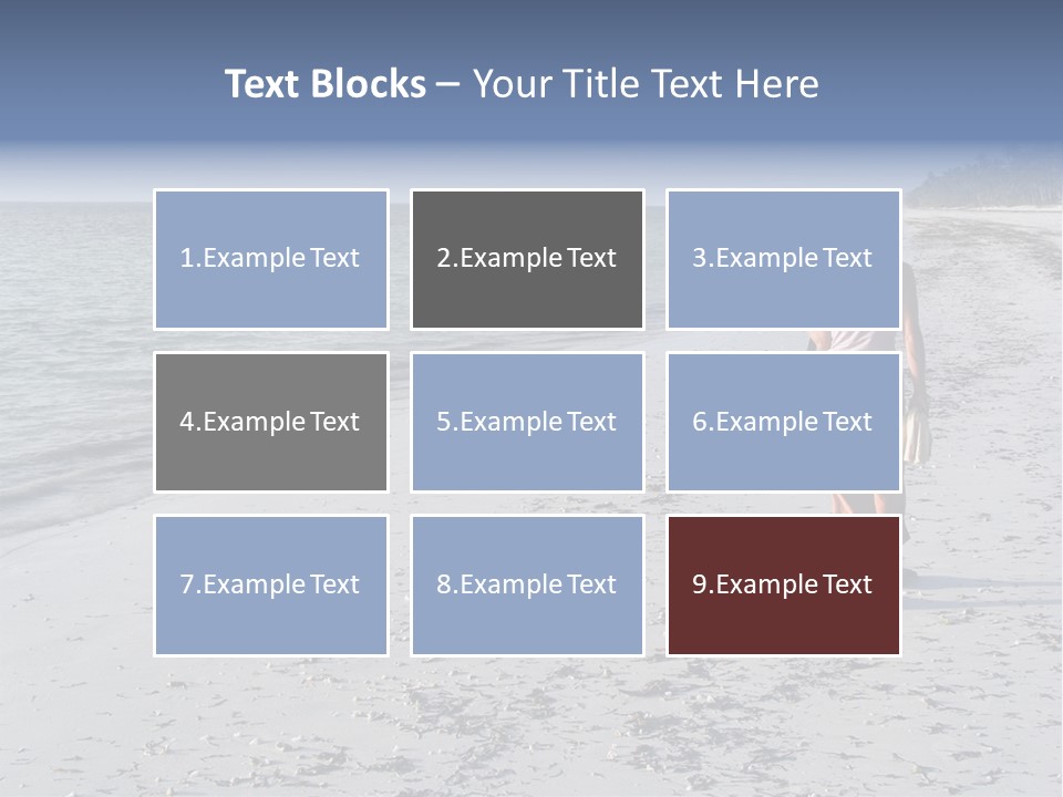 Photographer On Beach PowerPoint Template