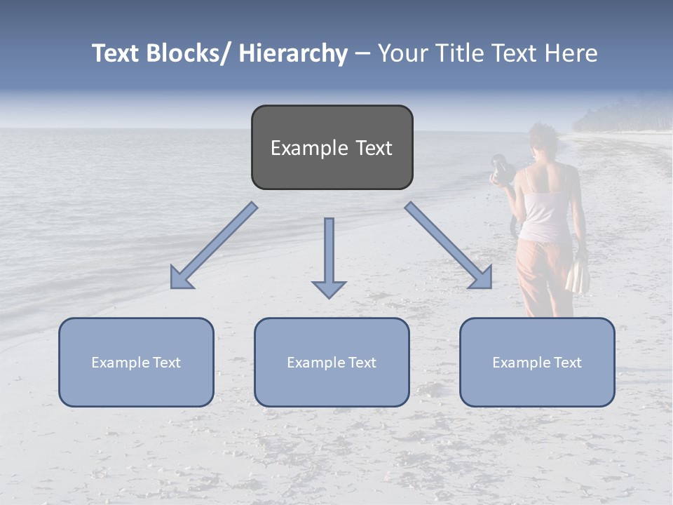 Photographer On Beach PowerPoint Template