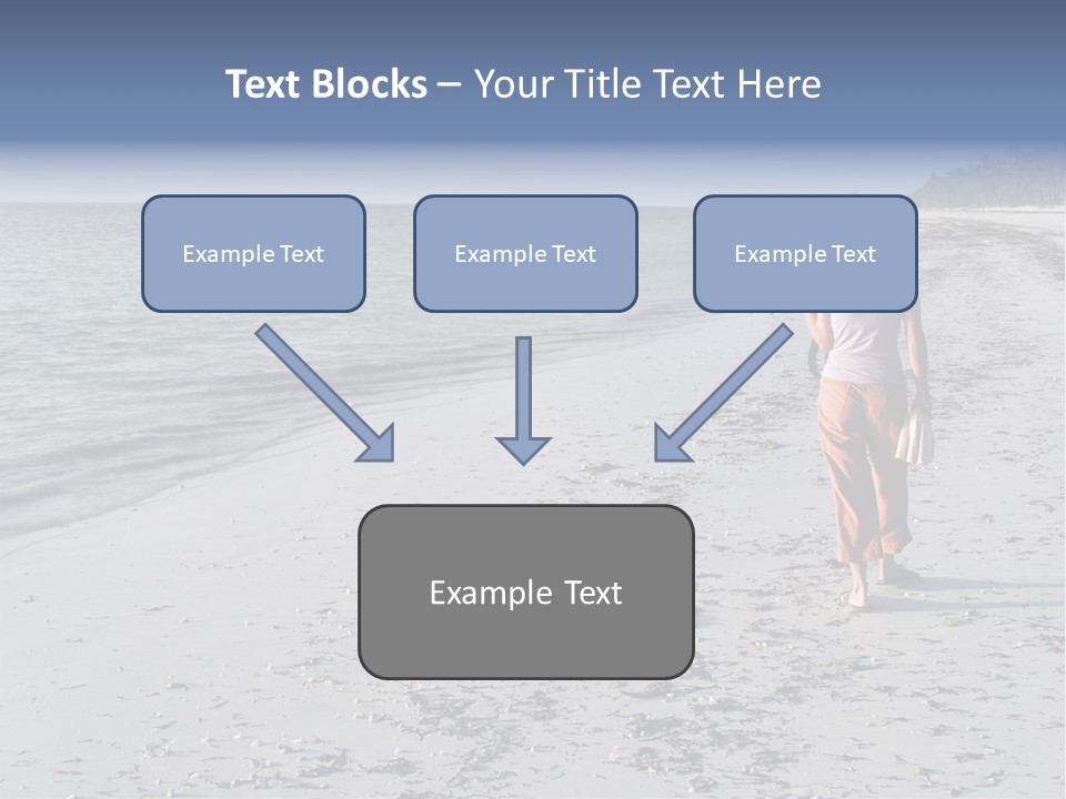 Photographer On Beach PowerPoint Template