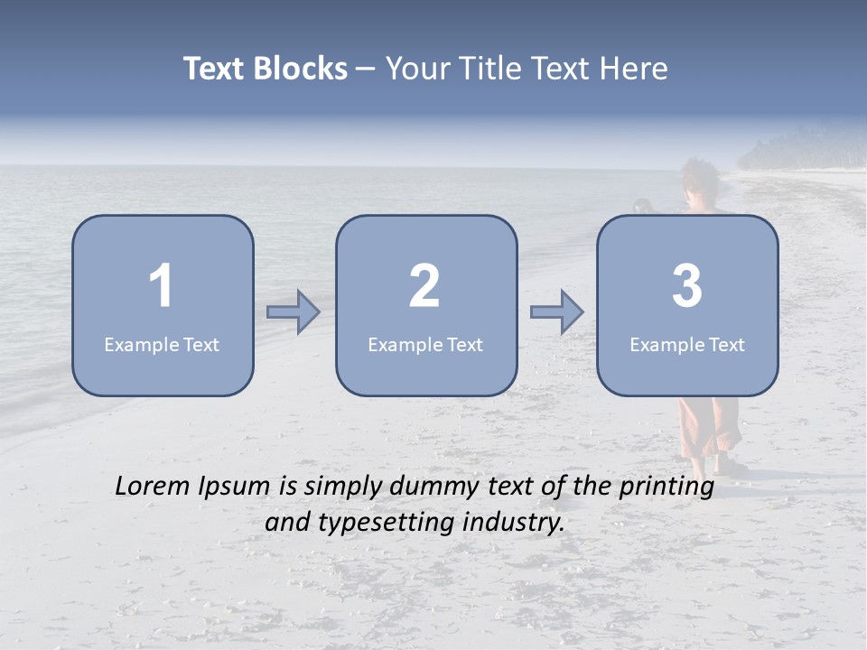 Photographer On Beach PowerPoint Template