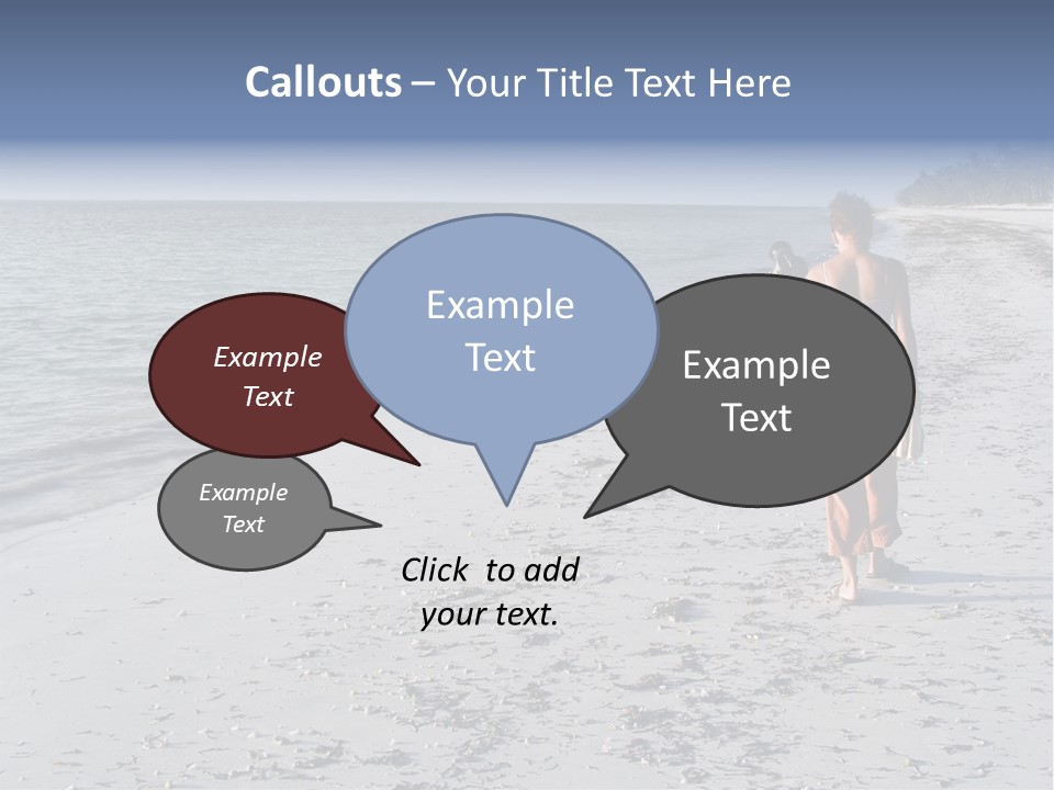 Photographer On Beach PowerPoint Template