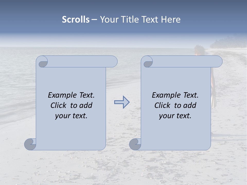 Photographer On Beach PowerPoint Template