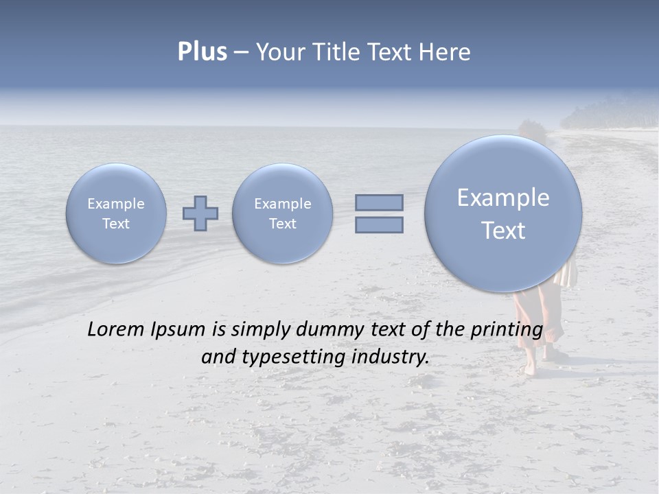 Photographer On Beach PowerPoint Template