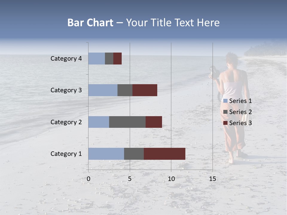 Photographer On Beach PowerPoint Template