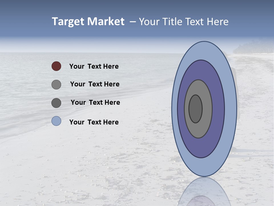 Photographer On Beach PowerPoint Template