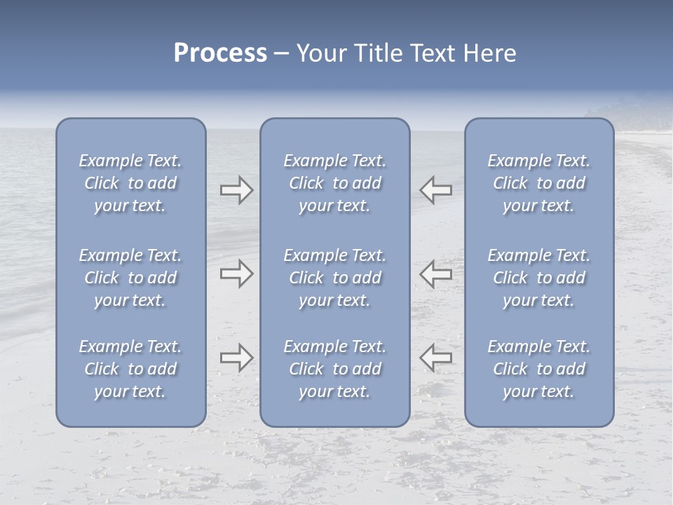Photographer On Beach PowerPoint Template