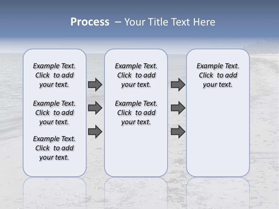 Photographer On Beach PowerPoint Template
