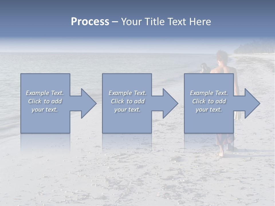 Photographer On Beach PowerPoint Template