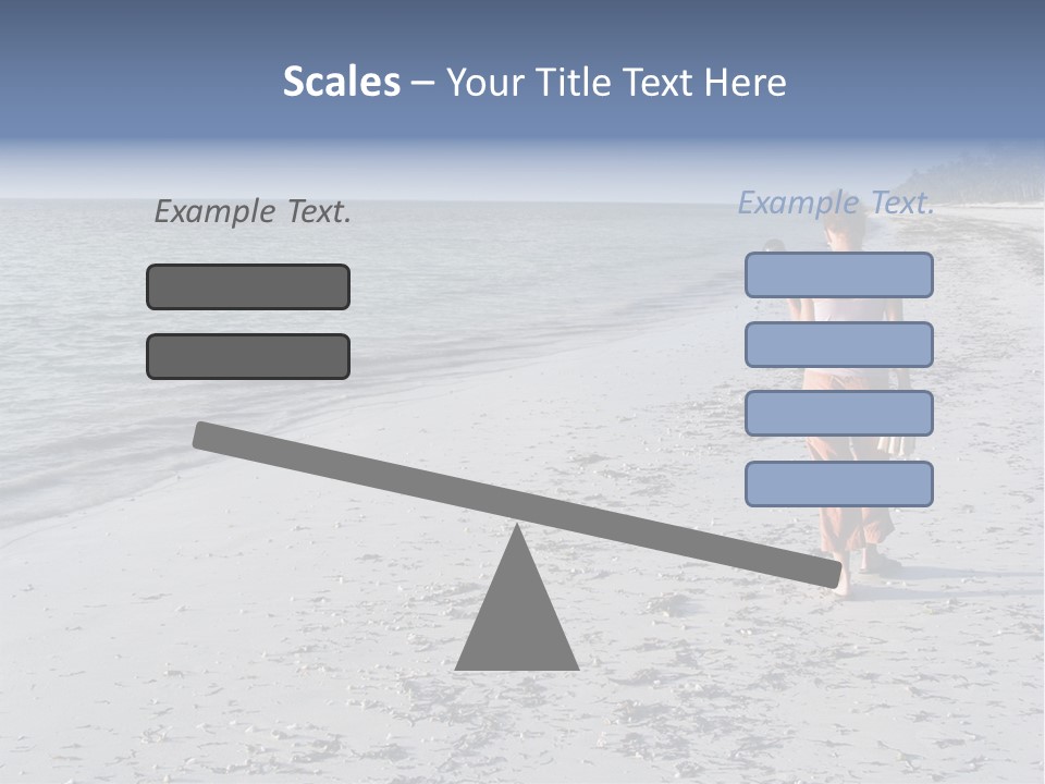 Photographer On Beach PowerPoint Template
