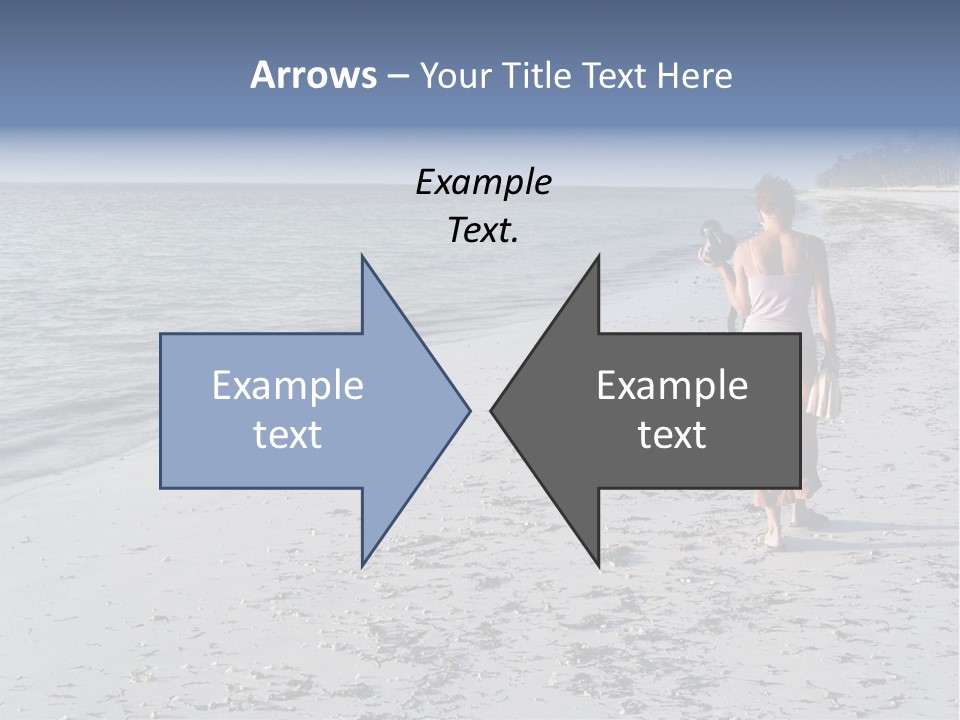 Photographer On Beach PowerPoint Template