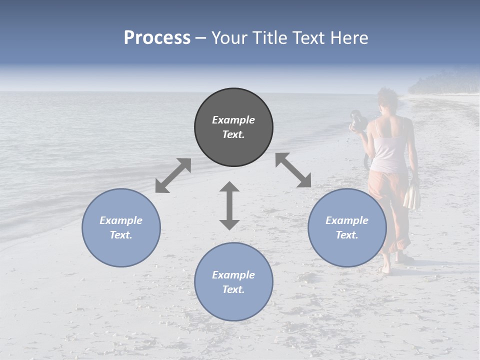 Photographer On Beach PowerPoint Template
