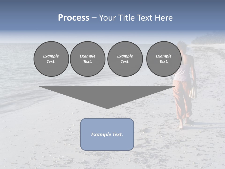 Photographer On Beach PowerPoint Template