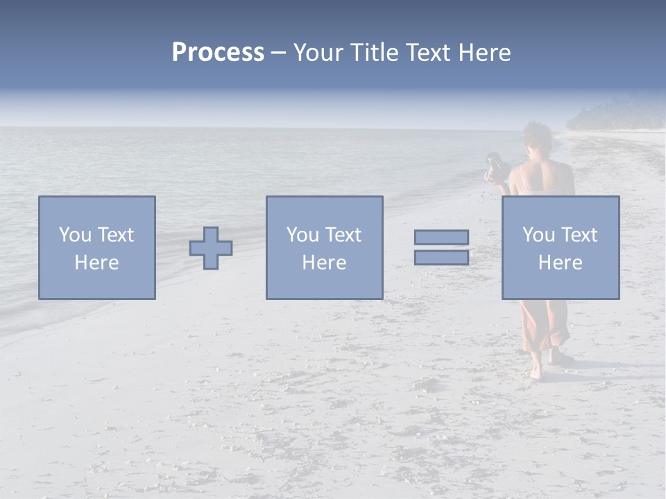 Photographer On Beach PowerPoint Template