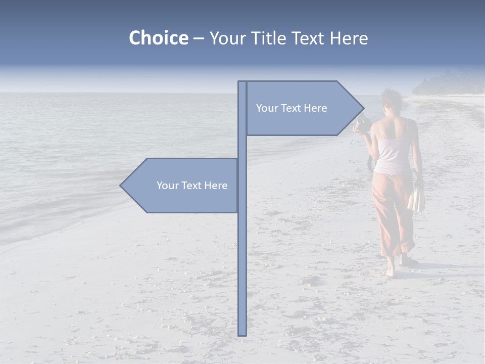 Photographer On Beach PowerPoint Template