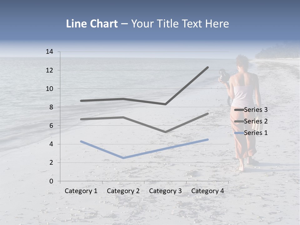 Photographer On Beach PowerPoint Template