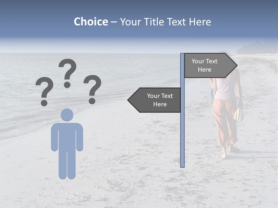 Photographer On Beach PowerPoint Template