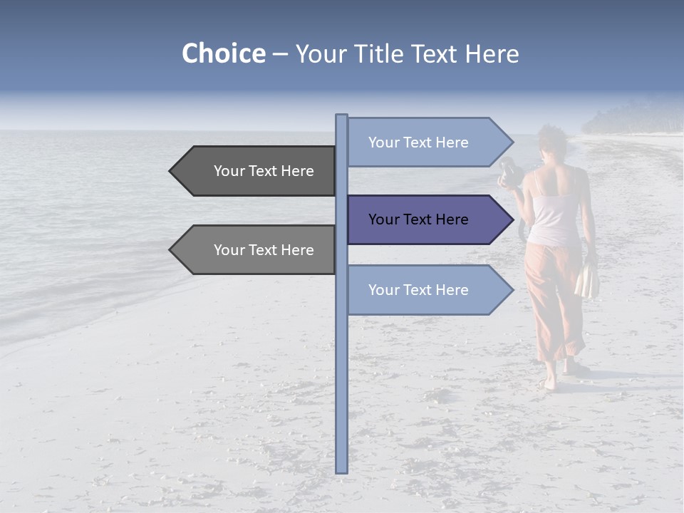 Photographer On Beach PowerPoint Template