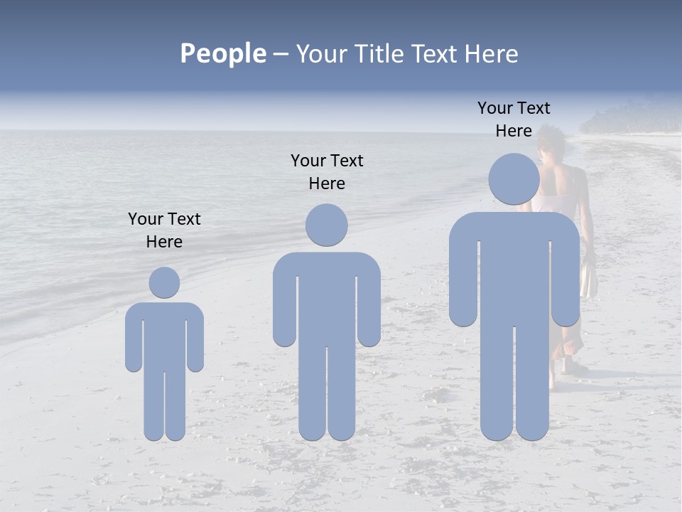 Photographer On Beach PowerPoint Template