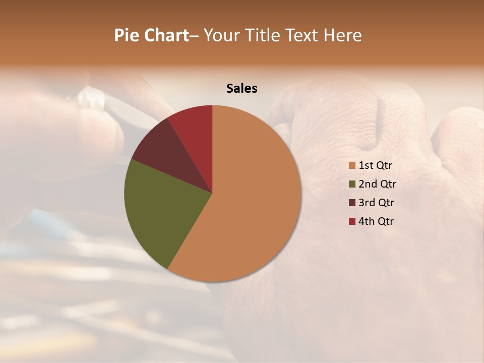 A Person Is Cutting Something With A Pair Of Scissors PowerPoint Template